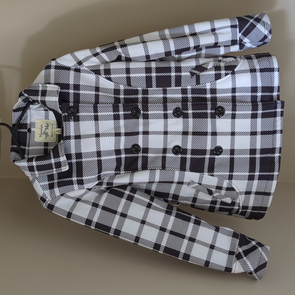 Maralyn & Me Ladies Plaid Jacket/Coat